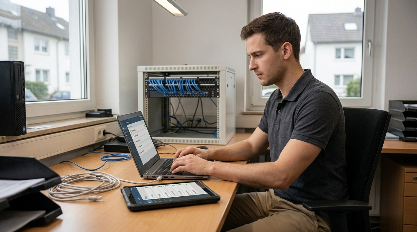 IT-Techniker beim Kunden